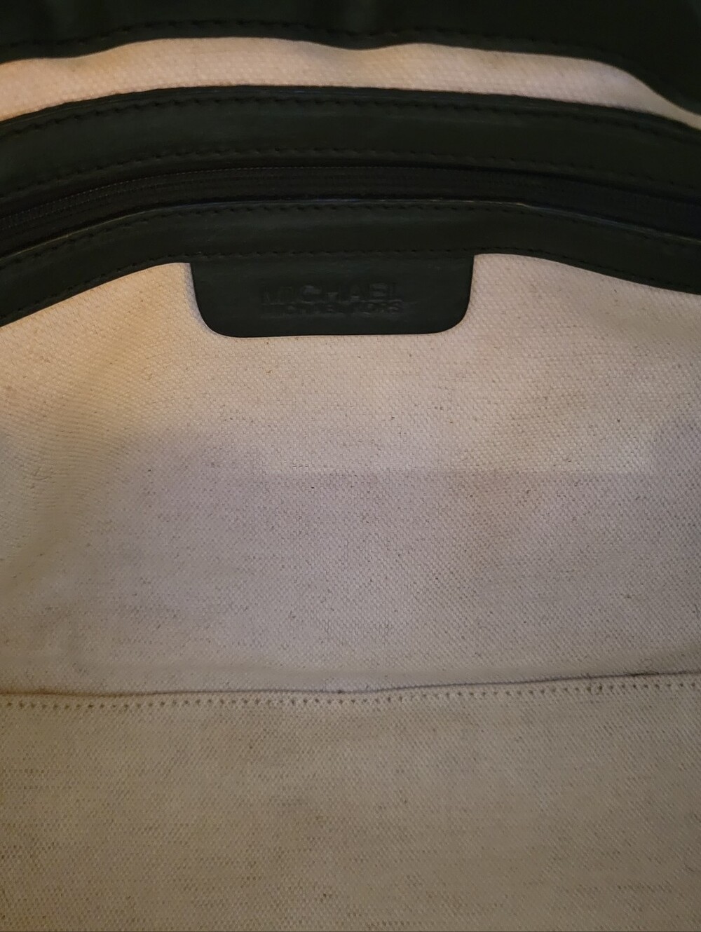 Vintage Michael Kors Black & Tan Jacqaurd/Leather Satchel ***NEAR PERFECT*** - Picture 10 of 13